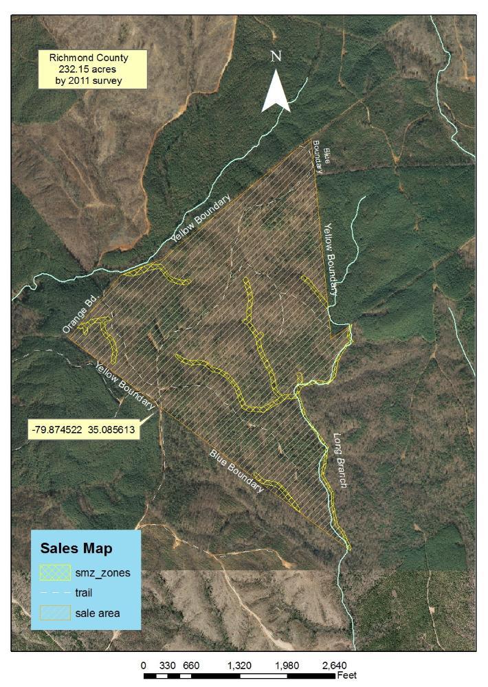 Land for Sale in North Carolina — 232.00          AC — $795.00