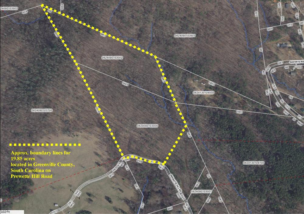 Land for Sale in Landrum, South Carolina — 19.85           AC — $137,000.00