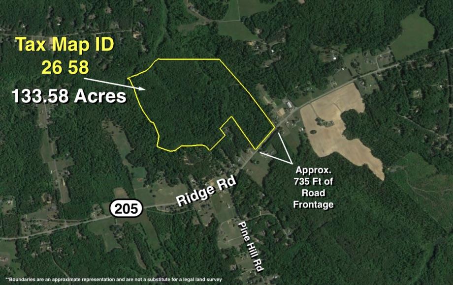 Land for Sale in King George, Virginia — 133.00          AC — $100,000.00