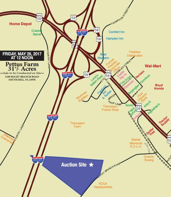 Land for Sale in South Hill, Virginia — 31.00           AC