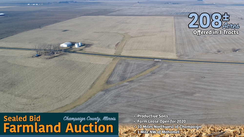 Land for Sale in Mahomet, Illinois — 208.00          AC